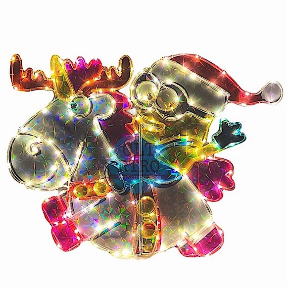 Minion Riding Unicorn Lawn Ornament Light Display